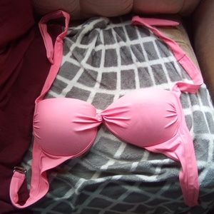 Tahiti peach bikini top bathing suit top